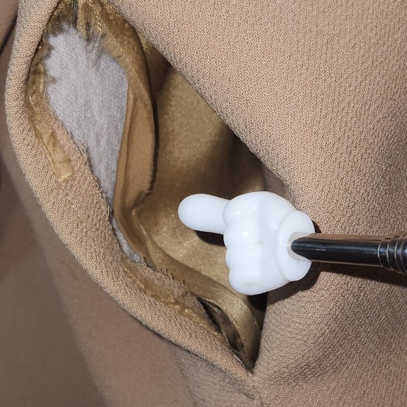 J Crew Topcoat Womens Small Petite Beige Camel Chiara Wool Cashmere Double Face - Picture 5 of 15